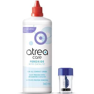 Menicon atrea care Katalysatorperoxid (360ml Peroxidlösung + 1x Kontaktlinsen) Peroxidlösung, Pflegemittel