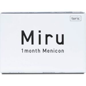 Menicon Miru 1month toric (3er Packung) Monatslinsen (-9.5 dpt, Zyl. -0.75, Achse 20 & BC 8.6)