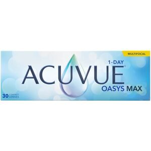 Johnson & Johnson Acuvue Oasys Max 1-Day Multifocal (30er Packung) Tageslinsen (-8.75 dpt, Addition Low (0.75-1.25) & BC 8.4) mit UV-Schutz für Allergiker