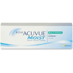 Johnson & Johnson 1-Day Acuvue Moist Multifocal (30er Packung) Tageslinsen (-9 dpt, Addition Low (0.75-1.25) & BC 8.4) mit UV-Schutz