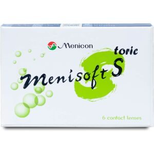 Menicon Menisoft S toric (6er Packung) 14-Tageslinsen (-10 dpt, Zyl. -1.75, Achse 160 & BC 8.6)