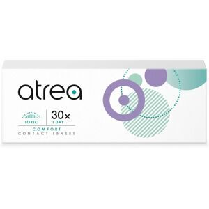Cooper Vision Atrea Comfort 1 Day Toric (30er Packung) Tageslinsen (0.25 dpt, Zyl. -0.75, Achse 10 & BC 8.6) mit UV-Schutz