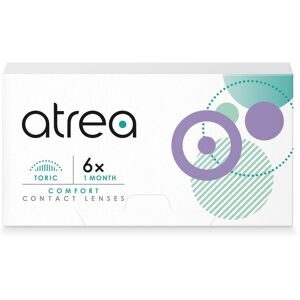 Cooper Vision Atrea Comfort 1 Month Toric (6er Packung) Monatslinsen (0.25 dpt, Zyl. -0.75, Achse 10 & BC 8.5) mit UV-Schutz
