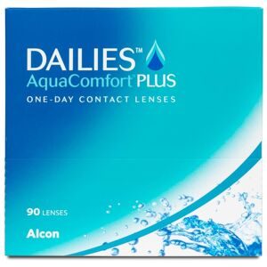 Alcon Dailies AquaComfort Plus (90er Packung) Tageslinsen (5 dpt & BC 8.7) für Allergiker & trockenere Augen
