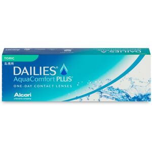 Alcon Dailies AquaComfort Plus Toric (30er Packung) Tageslinsen (2.75 dpt, Zyl. -1.25, Achse 180 & BC 8.8) für Allergiker & trockenere Augen