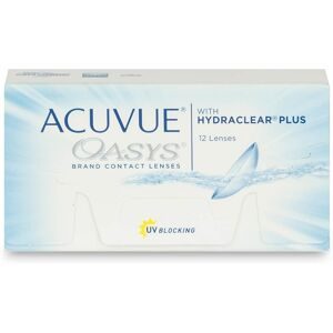 Johnson & Johnson Acuvue Oasys (12er Packung) 14-Tageslinsen (0.5 dpt & BC 8.4) mit UV-Schutz für trockenere Augen