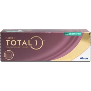Alcon Dailies Total 1 for Astigmatism (30er Packung) Tageslinsen (-0.25 dpt, Zyl. -0.75, Achse 10 & BC 8.6) mit UV-Schutz für Allergiker & trockenere Augen