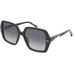 Safilo GmbH Carolina Herrera HER 0332/G/S Damen-Sonnenbrille Vollrand Quadratisch Acetat-Gestell, Schwarz
