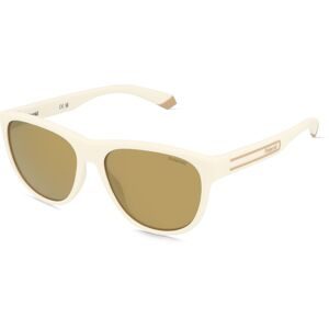 Safilo GmbH Polaroid PLD 2156/S Unisex-Sonnenbrille Vollrand Cat Eye Kunststoff-Gestell, Weiß