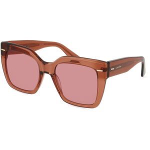 Marchon Germany GmbH Calvin Klein CK23508S Unisex-Sonnenbrille Vollrand Quadratisch Acetat-Gestell, Braun