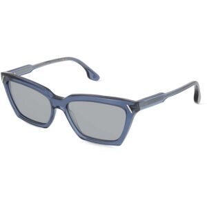 Safilo GmbH Victoria Beckham VB661S Damen-Sonnenbrille Vollrand Quadratisch Acetat-Gestell, Blau