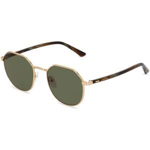 Marchon Germany GmbH Calvin Klein CK22103S Unisex-Sonnenbrille Vollrand Oval Metall-Gestell, Gold