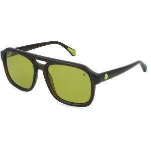 Luxottica Fashion Brillen Vertriebs GmbH Moncler ME6024 VANTOS Unisex-Sonnenbrille Vollrand Quadratisch Acetat-Gestell, Grün