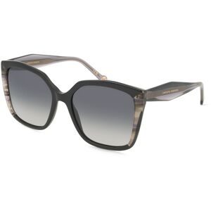 Safilo GmbH Carolina Herrera HER 0339/S Damen-Sonnenbrille Vollrand Geometrisch Acetat-Gestell, Schwarz
