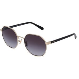 Luxottica Fashion Brillen Vertriebs GmbH Coach HC7147 Damen-Sonnenbrille Vollrand Quadratisch Metall-Gestell, Gold