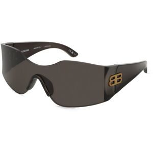 Kering Eyewear Spa Balenciaga BB0292S Unisex-Sonnenbrille Vollrand Butterfly Nylon-Gestell, Grau