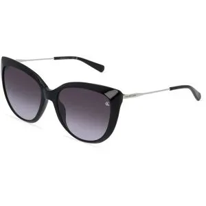 Marchon Germany GmbH Calvin Klein Jeans CKJ22602S Unisex-Sonnenbrille Vollrand Butterfly Kunststoff-Gestell, Schwarz