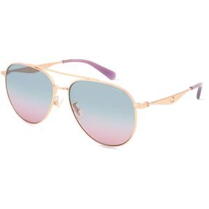 Luxottica Fashion Brillen Vertriebs GmbH Coach HC7169 Damen-Sonnenbrille Vollrand Pilot Metall-Gestell, Gold