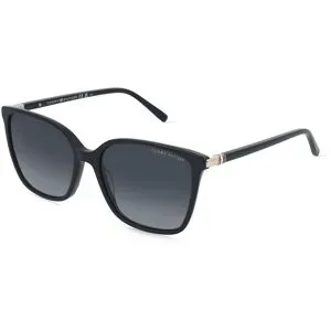 Safilo GmbH Tommy Hilfiger TH 2349/S Damen-Sonnenbrille Vollrand Cat Eye Acetat-Gestell, Schwarz