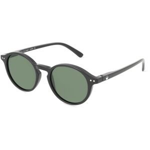 Optim OKIDOKI SAMMY SUN Unisex-Sonnenbrille Vollrand Panto Kunststoff-Gestell, Schwarz