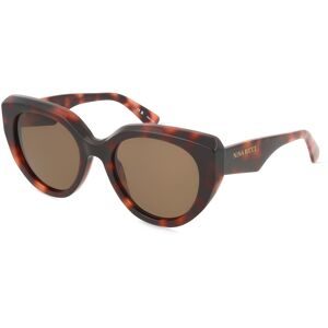 DE RIGO Vision D.A.CH. GmbH Nina Ricci SNR404 Damen-Sonnenbrille Vollrand Butterfly Acetat-Gestell, Havanna