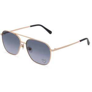 Thélios Stella McCartney SC40038U Damen-Sonnenbrille Vollrand Pilot Metall-Gestell, Gold