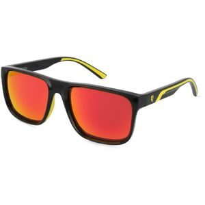 Luxottica Fashion Brillen Vertriebs GmbH Scuderia Ferrari 0FZ6002U Herren-Sonnenbrille Vollrand Quadratisch Acetat Spritzguss-Gestell, Schwarz