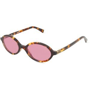Luxottica Fashion Brillen Vertriebs GmbH Miu Miu MU04ZS Damen-Sonnenbrille Vollrand Oval Acetat-Gestell, Gelb