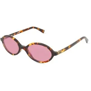 Luxottica Fashion Brillen Vertriebs GmbH Miu Miu MU04ZS Damen-Sonnenbrille Vollrand Oval Acetat-Gestell, Gelb