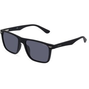 DE RIGO Vision D.A.CH. GmbH Police POISPLE02 Unisex-Sonnenbrille Vollrand Quadratisch Kunststoff-Gestell, Schwarz