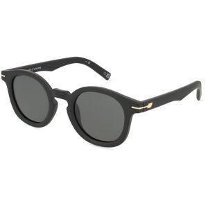 Tree Distribution GmbH Le Specs HOODWINKED Unisex-Sonnenbrille Vollrand Rund Kunststoff-Gestell, Schwarz