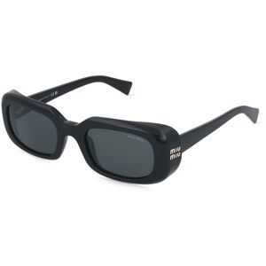 Luxottica Fashion Brillen Vertriebs GmbH Miu Miu MU B13S Damen-Sonnenbrille Vollrand Eckig Acetat-Gestell, Schwarz