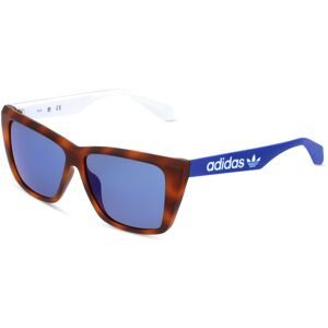 Marcolin Deutschland GmbH Adidas Originals OR0026 Unisex-Sonnenbrille Vollrand Quadratisch Kunststoff-Gestell, Havanna
