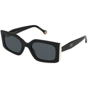 Safilo GmbH Carolina Herrera 0182/S Damen-Sonnenbrille Vollrand Quadratisch Acetat-Gestell, Schwarz