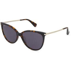 Marcolin Deutschland GmbH Max Mara MM0201 Damen-Sonnenbrille Vollrand Cat Eye Acetat-Gestell, Havanna