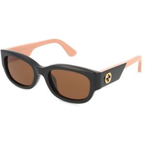 Kering Eyewear Spa Gucci GG1667SK Unisex-Sonnenbrille Vollrand Panto Acetat-Gestell, Schwarz