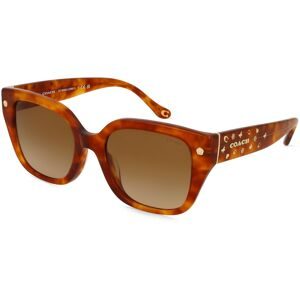 Luxottica Fashion Brillen Vertriebs GmbH Coach 0HC8392U Damen-Sonnenbrille Vollrand Quadratisch Acetat-Gestell, Havanna