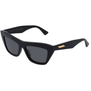Kering Eyewear Spa Bottega Veneta BV1121S Unisex-Sonnenbrille Vollrand Butterfly Kunststoff-Gestell, Schwarz
