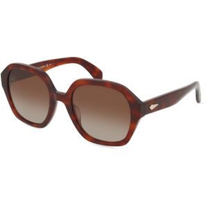 Safilo GmbH Rag & Bone RNB1063/S Damen-Sonnenbrille Vollrand Butterfly Acetat-Gestell, Havanna