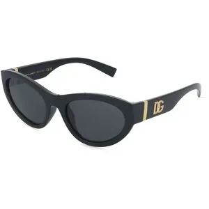 Luxottica Fashion Brillen Vertriebs GmbH Dolce&Gabbana DG6207 Damen-Sonnenbrille Vollrand Cat Eye Kunststoff-Gestell, Schwarz