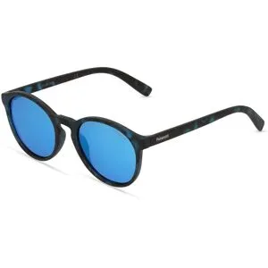 Safilo GmbH Polaroid PLD 8024/S Unisex-Sonnenbrille Vollrand Panto Acetat-Gestell, Blau