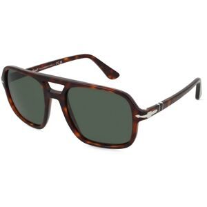 Luxottica Fashion Brillen Vertriebs GmbH Persol 0PO3328S Herren-Sonnenbrille Vollrand Pilot Acetat-Gestell, Havanna