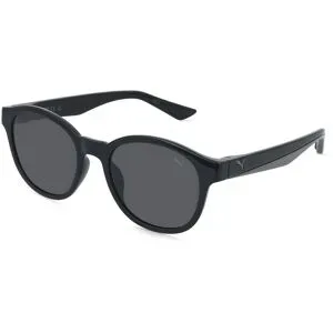 Kering Eyewear Spa PUMA PU0522S Herren-Sonnenbrille Vollrand Rund Kunststoff-Gestell, Schwarz
