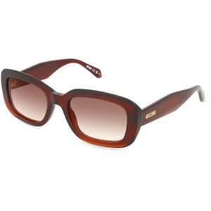 Safilo GmbH Love Moschino MOS199/S Damen-Sonnenbrille Vollrand Eckig Acetat-Gestell, Braun