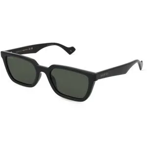 Kering Eyewear Spa Gucci GG1539S Unisex-Sonnenbrille Vollrand Quadratisch Acetat Spritzguss-Gestell, Schwarz