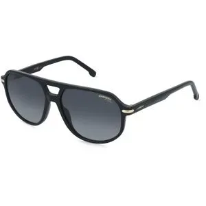 Safilo GmbH Carrera 375/S Herren-Sonnenbrille Vollrand Pilot Acetat-Gestell, Schwarz