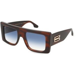 Marchon Germany GmbH Victoria Beckham VB677S Unisex-Sonnenbrille Vollrand Quadratisch Acetat-Gestell, Braun