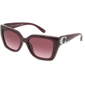 Luxottica Fashion Brillen Vertriebs GmbH Coach HC8408U Damen-Sonnenbrille Vollrand Quadratisch Kunststoff-Gestell, Rot