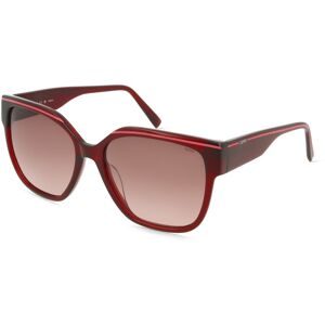 Charmant GmbH Europe Esprit ET40124 Damen-Sonnenbrille Vollrand Quadratisch Acetat-Gestell, Rot
