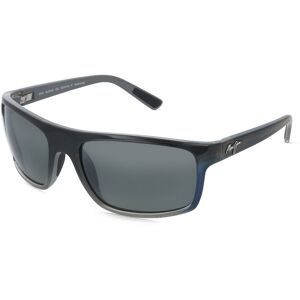 Kering Eyewear Spa Maui Jim 746 Byron Bay Unisex-Sonnenbrille Vollrand Eckig Kunststoff-Gestell, Grau